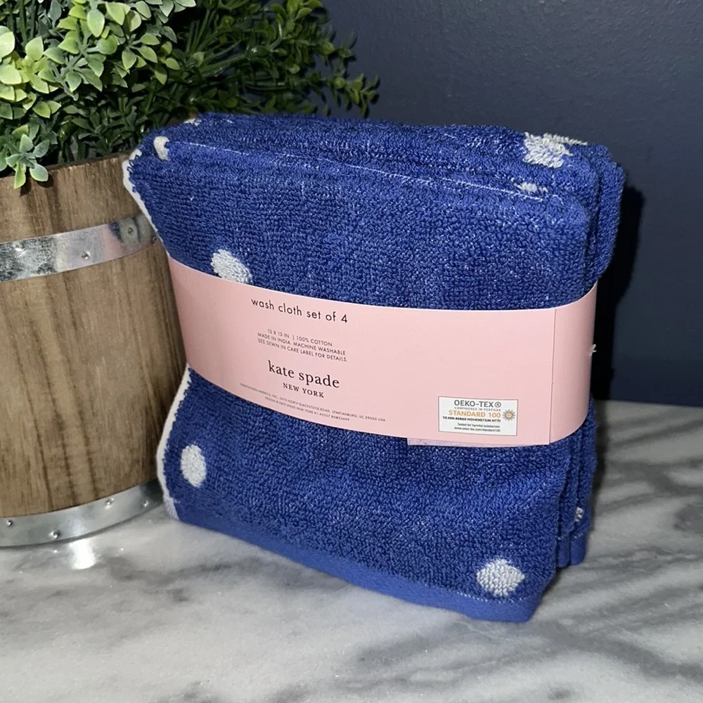 Kate spade set of 4 wash cloths